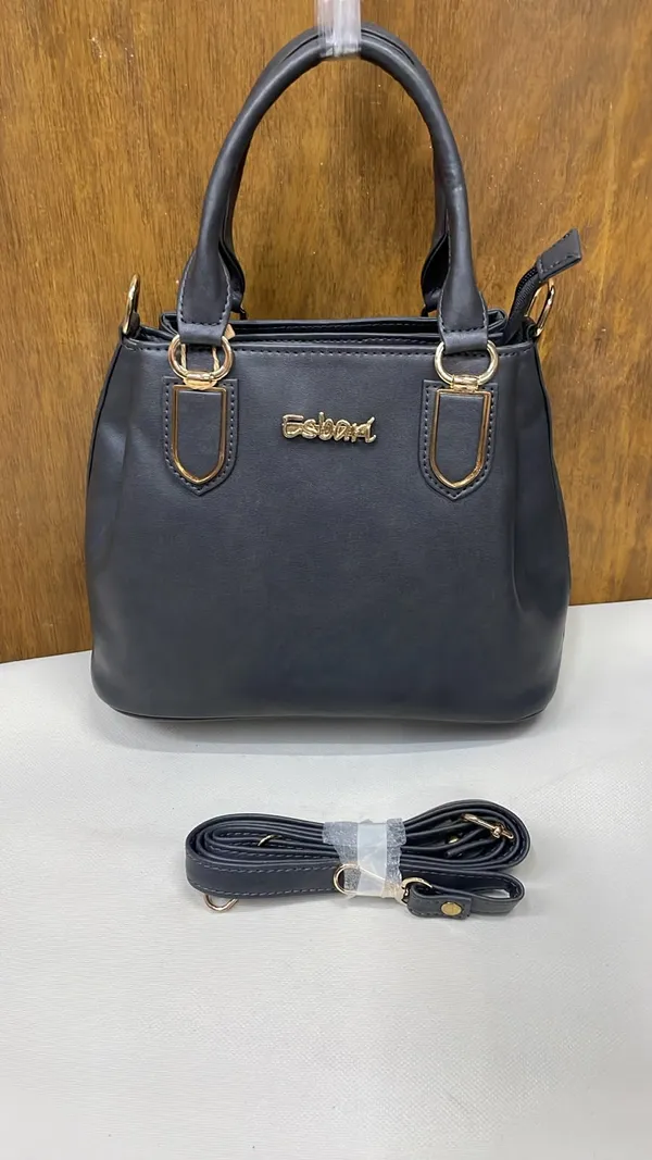 Black_Pu_Leather_Structured_Handbag_For_Women