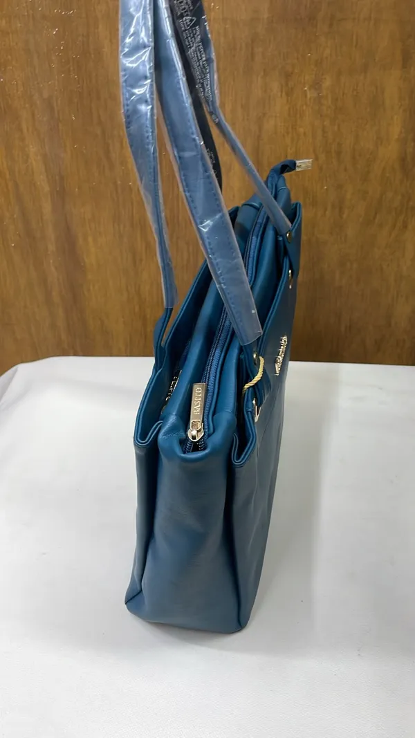 Blue_Pu_Leather_Tote_Bag_For_Women