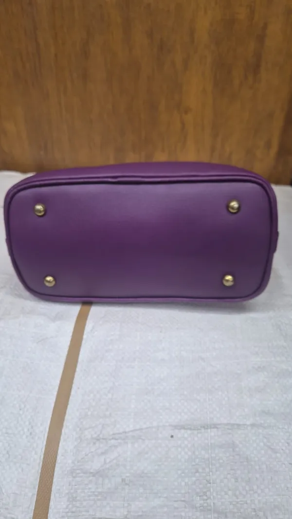 Purple_Pu_Leather_Structured_Handbag_For_Women