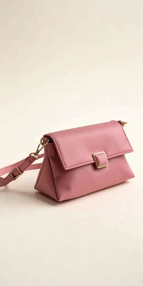 Pink_Pu_Leather_Crossbody_Sling_Bag_For_Women
