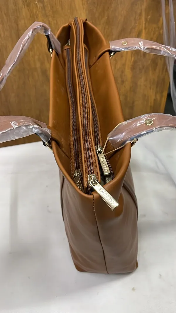 Brown_Pu_Leather_Structured_Tote_Bag_For_Women