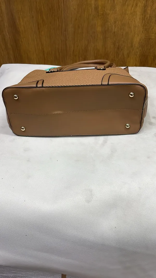 Tan_Pu_Leather_Tote_Bag_For_Women