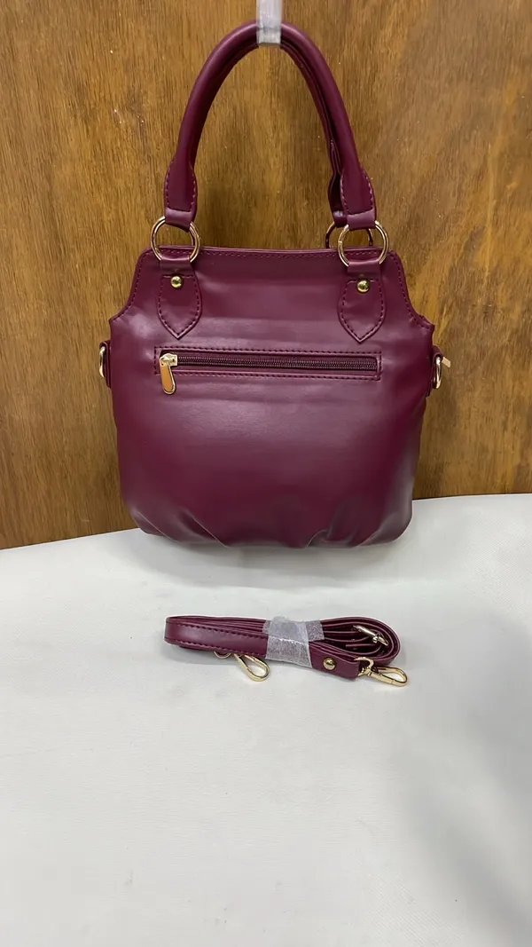 Maroon_Pu_Leather_Handbag_For_Women