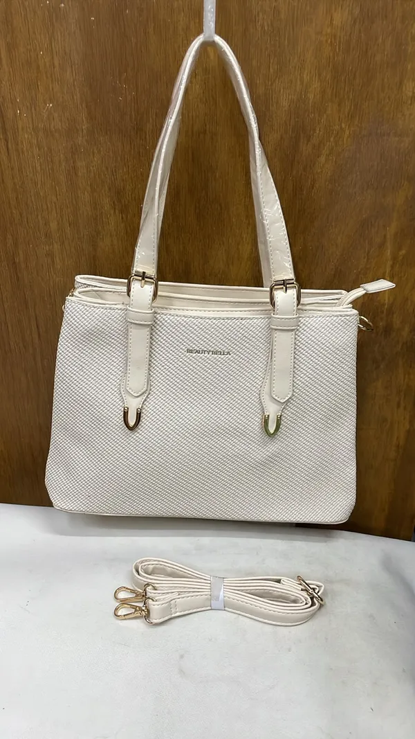 White_Pu_Leather_Tote_Bag_For_Women