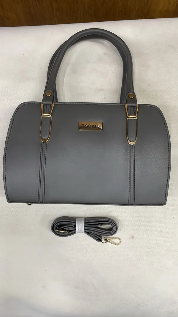 Grey_Pu_Leather_Structured_Handbag_For_Women
