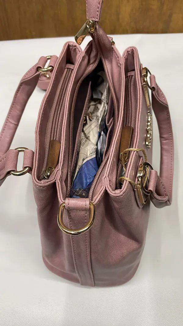 Pink_Pu_Leather_Structured_Handbag_For_Women