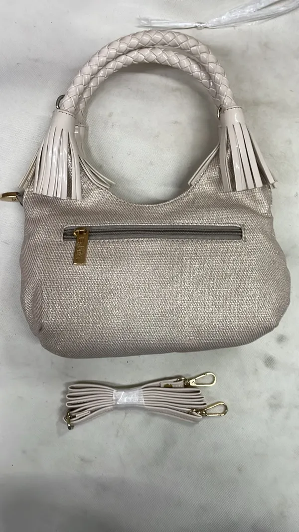Silver_Pu_Leather_Tassel_Handbag_For_Women
