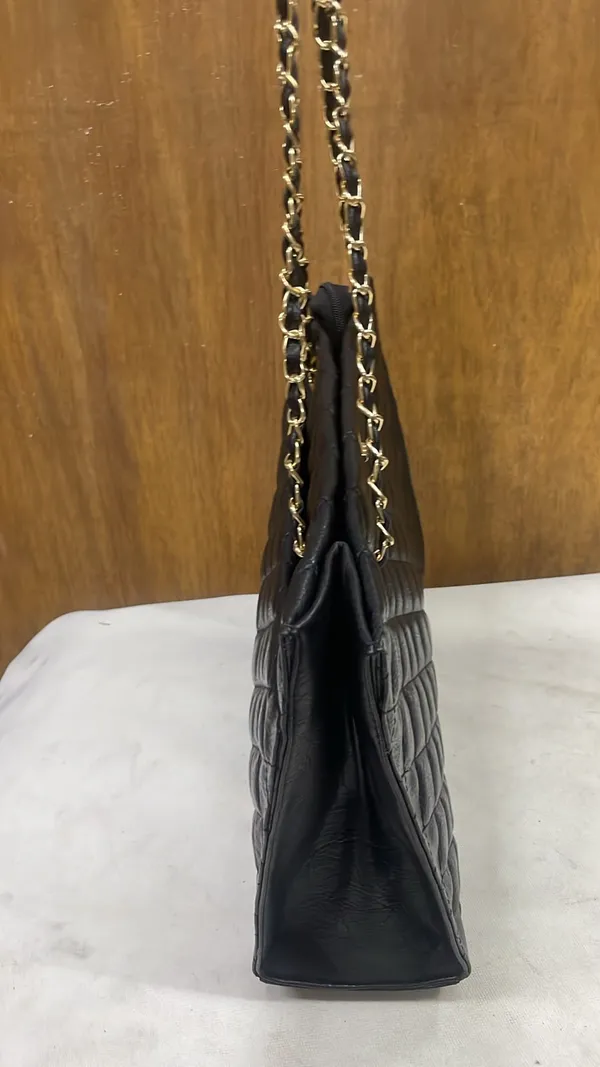 Black_Pu_Leather_Quilted_Shoulder_Bag_For_Women