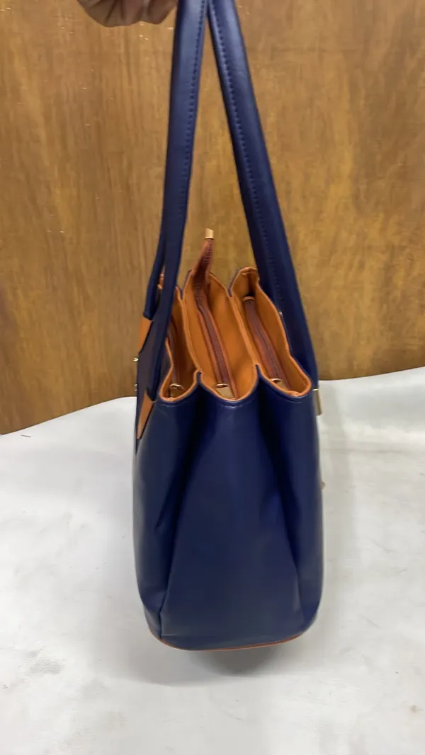 Blue_Pu_Leather_Tote_Bag_For_Women