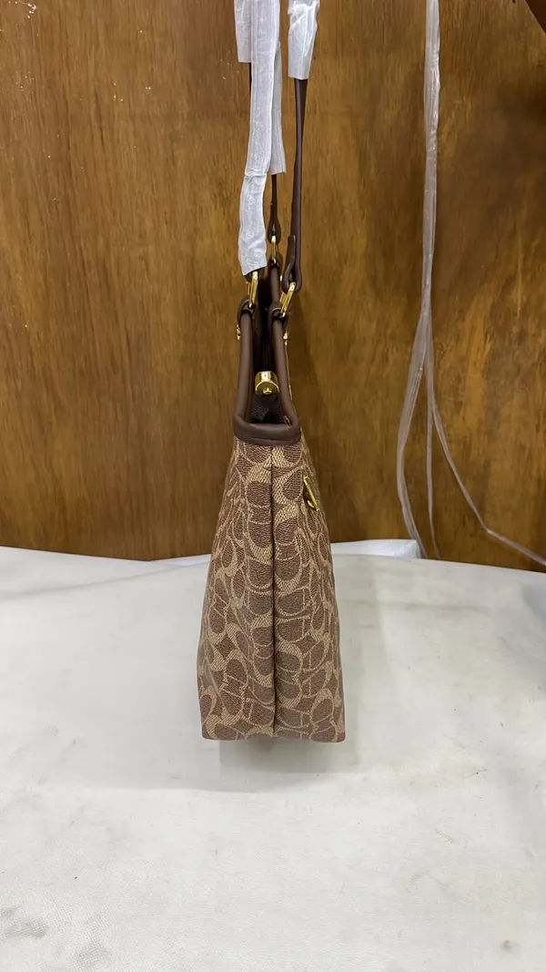 Brown_Pu_Leather_Textured_Tote_Bag_For_Women