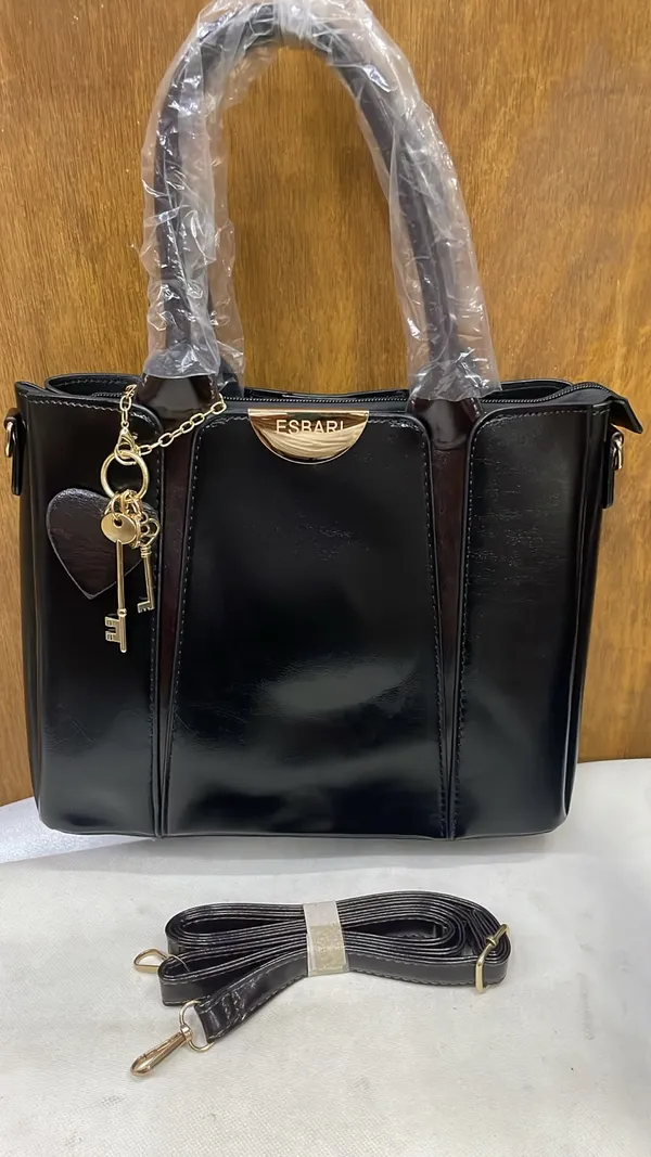Black_Pu_Leather_Structured_Handbag_For_Women