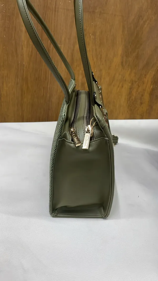 Olive_Green_Pu_Leather_Structured_Handbag_For_Women