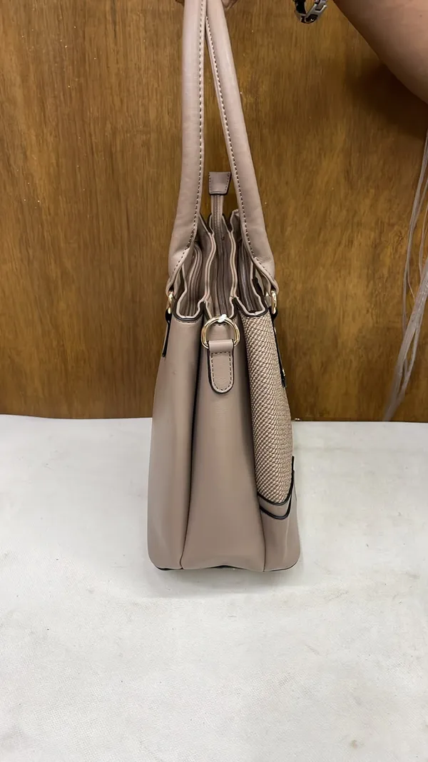 Taupe_Pu_Leather_Structured_Tote_Bag_For_Women