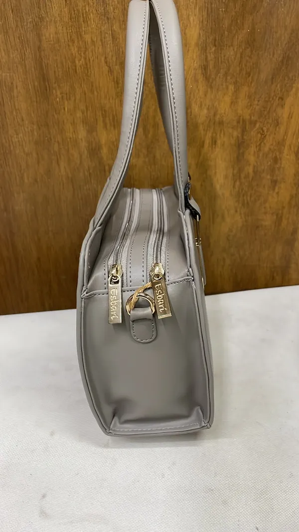Grey_Pu_Leather_Structured_Handbag_For_Women