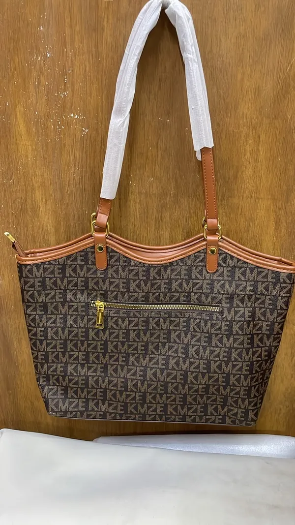 Brown_Pu_Leather_Printed_Tote_Bag_For_Women
