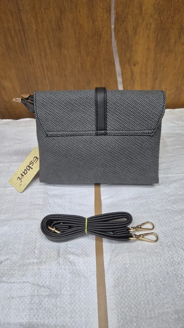 Grey_Pu_Leather_Textured_Crossbody_Bag_For_Women