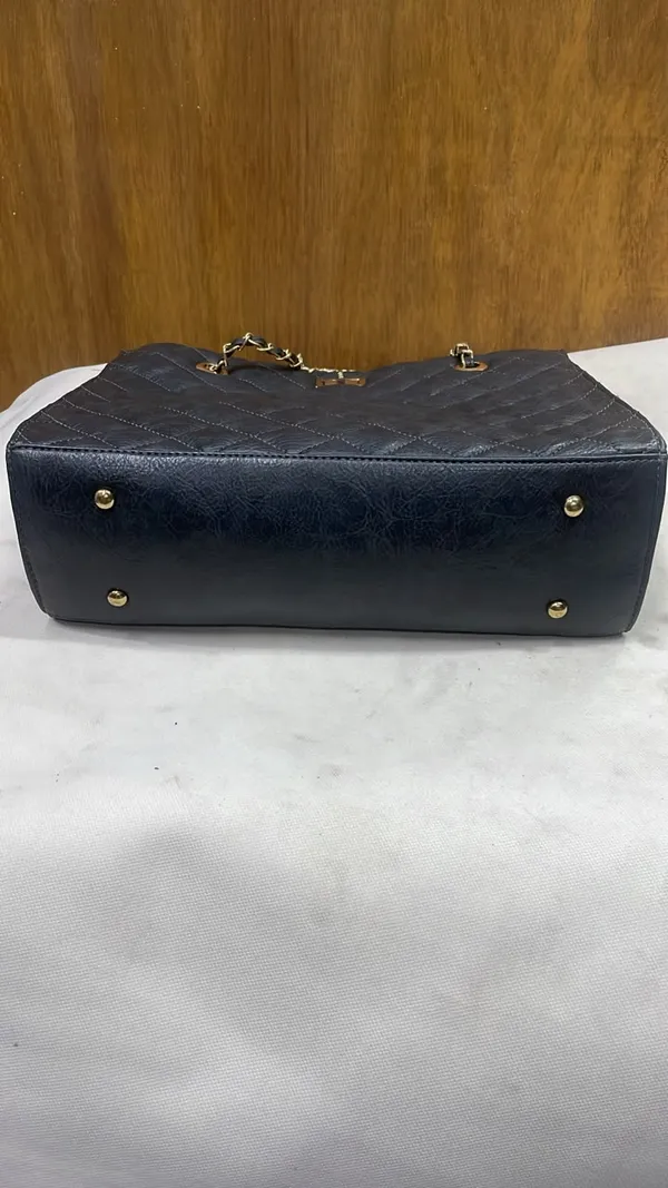 Black_Pu_Leather_Quilted_Shoulder_Bag_For_Women