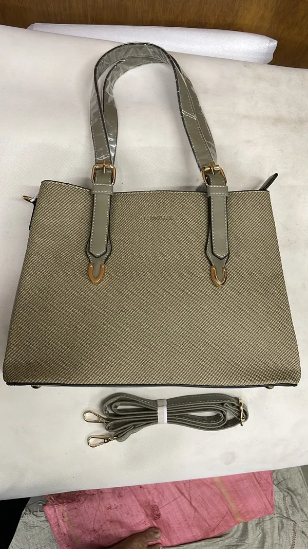 Olive_Green_Pu_Leather_Structured_Tote_Bag_For_Women