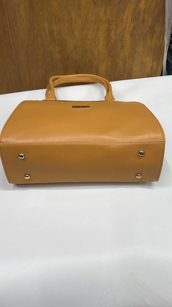 Tan_Pu_Leather_Structured_Handbag_For_Women
