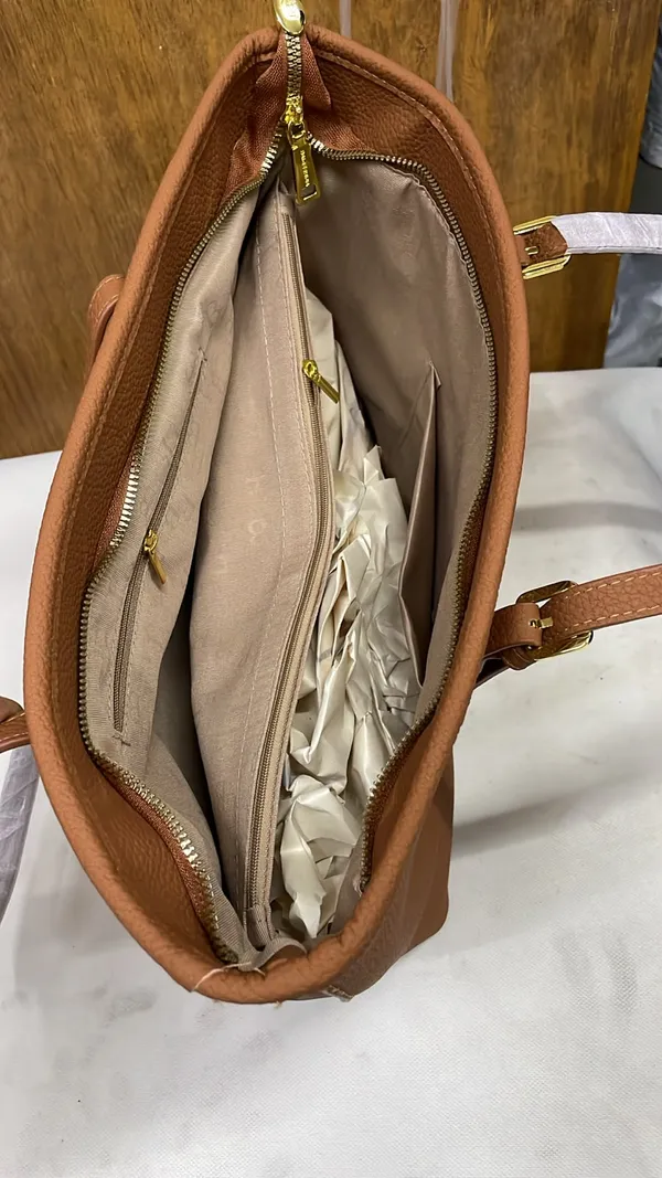 Brown_Pu_Leather_Structured_Tote_Bag_For_Women