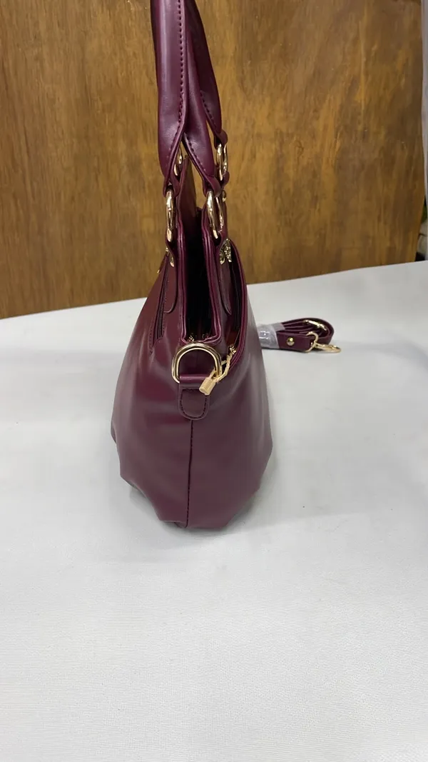 Maroon_Pu_Leather_Handbag_For_Women