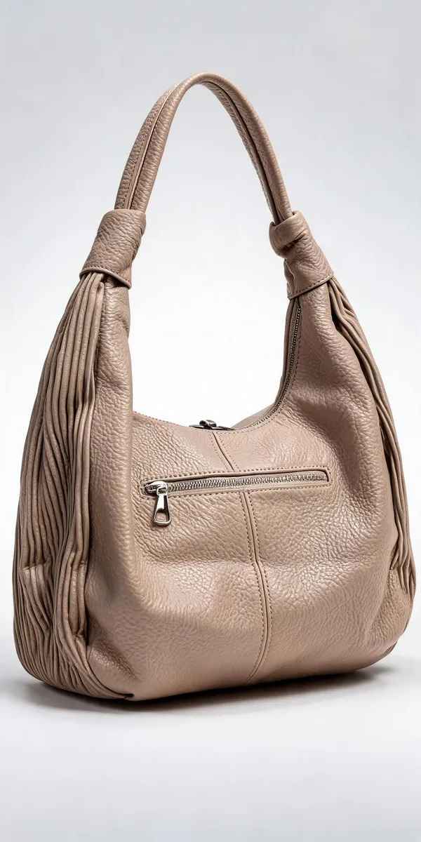 Beige_Pu_Leather_Textured_Hobo_Bag_For_Women