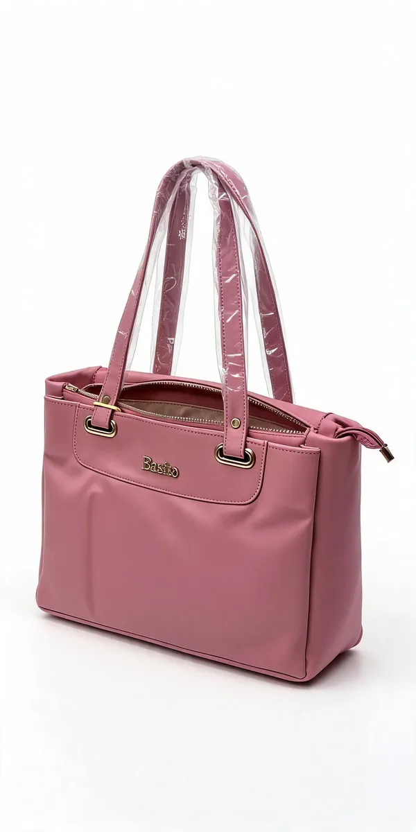 Pink_Pu_Leather_Tote_Bag_For_Women