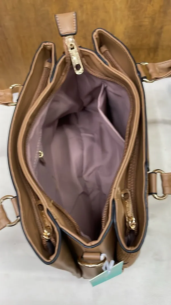 Tan_Pu_Leather_Tote_Bag_For_Women