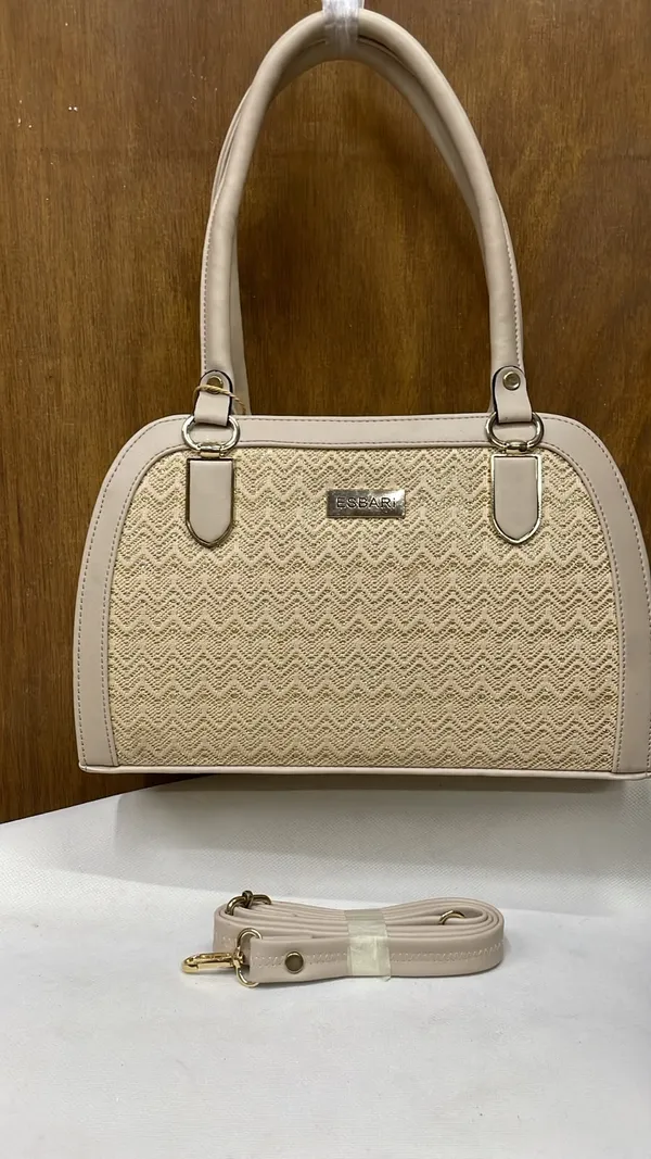 Beige_Pu_Leather_Woven_Structured_Handbag_For_Women