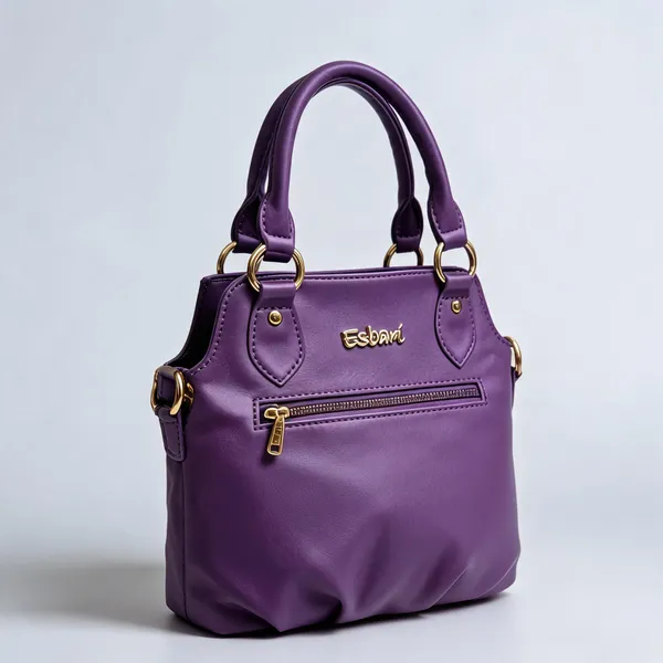 Purple_Pu_Leather_Structured_Handbag_For_Women