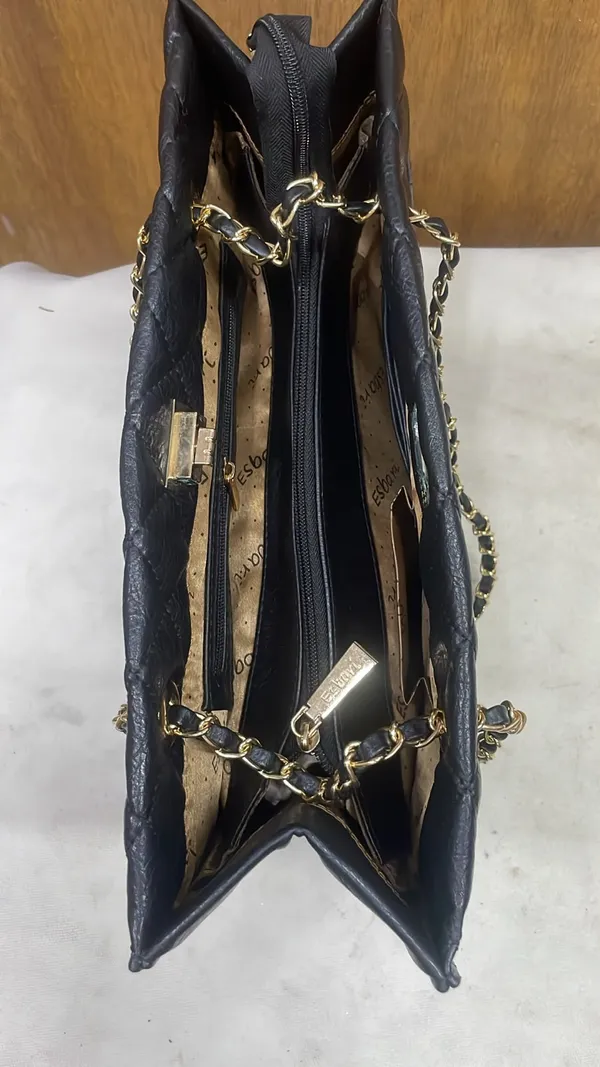 Black_Pu_Leather_Quilted_Shoulder_Bag_For_Women