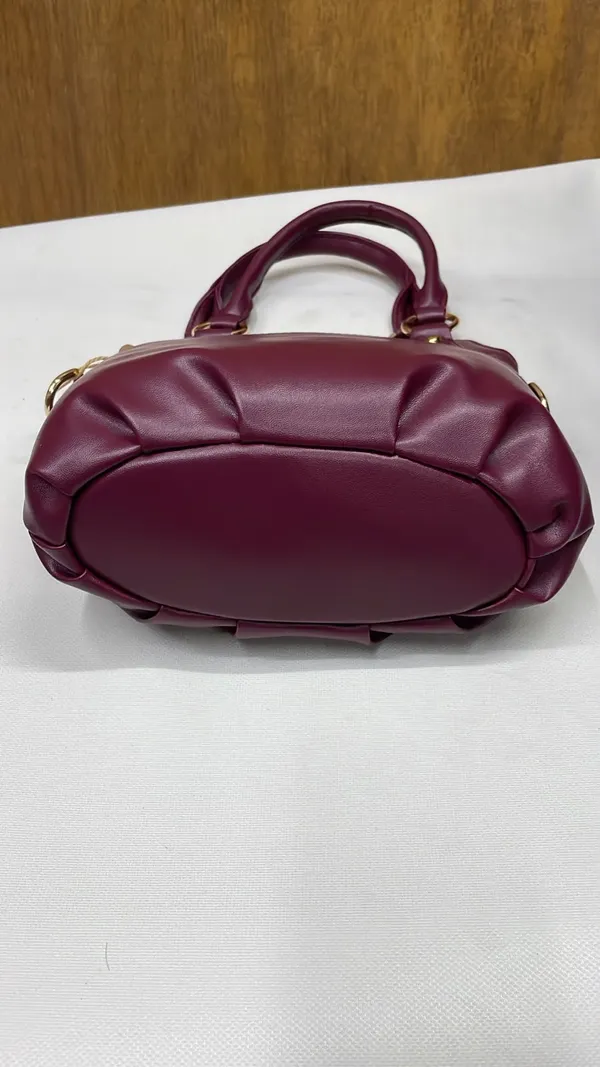 Maroon_Pu_Leather_Handbag_For_Women