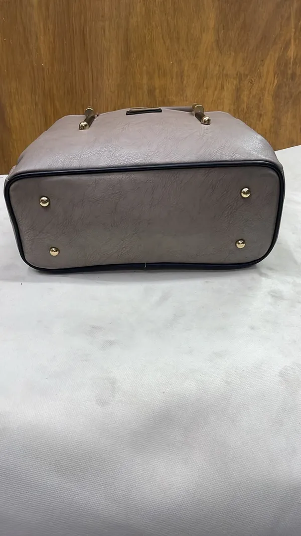 Grey_Pu_Leather_Tote_Bag_For_Women