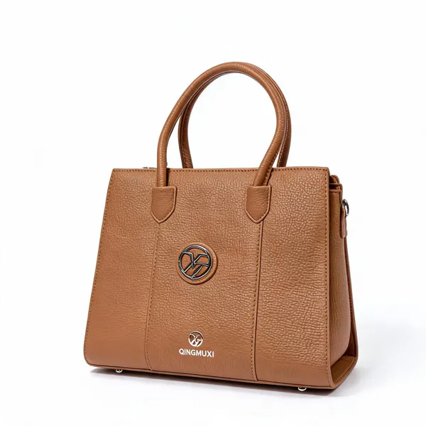 Tan_Pu_Leather_Structured_Tote_Bag_For_Women