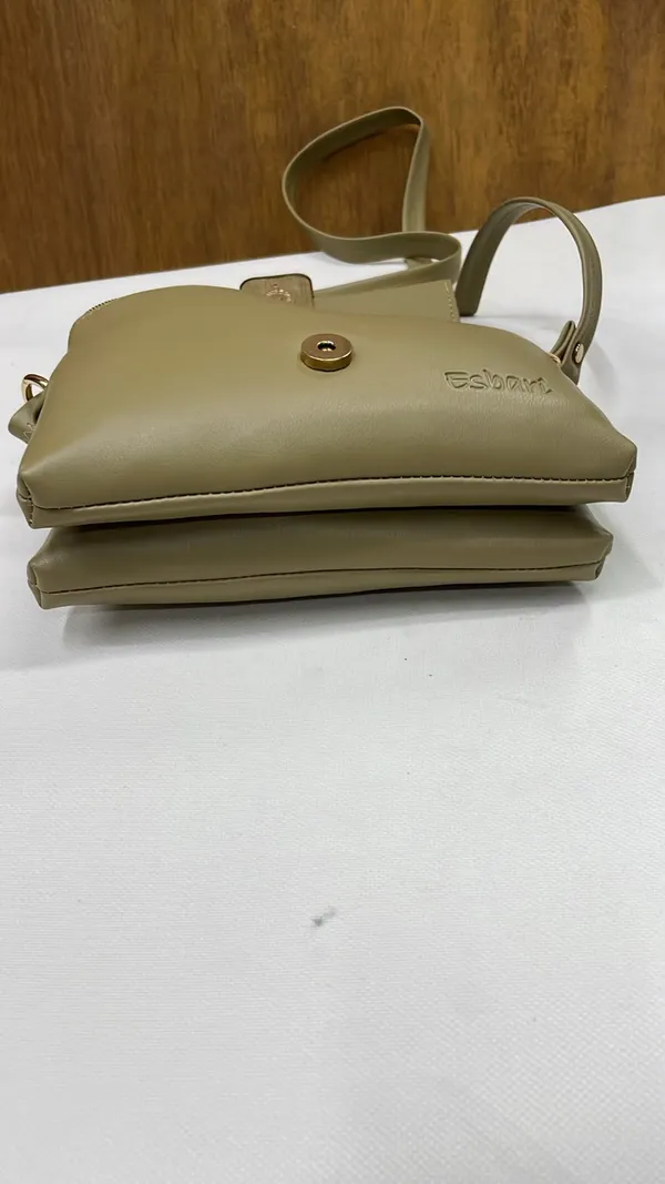Khaki_Pu_Leather_Crossbody_Sling_Bag_For_Women
