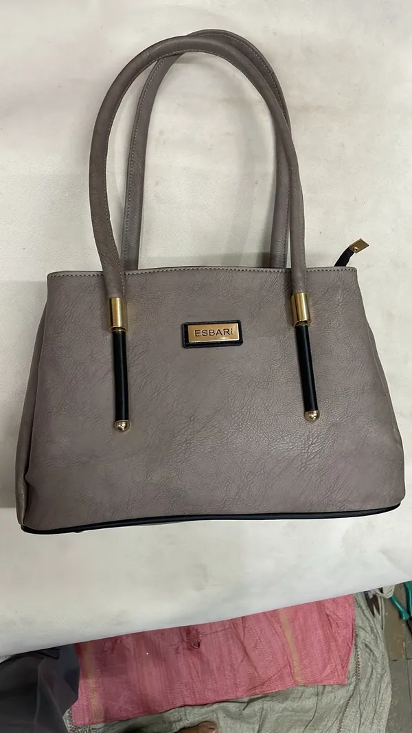 Grey_Pu_Leather_Tote_Bag_For_Women