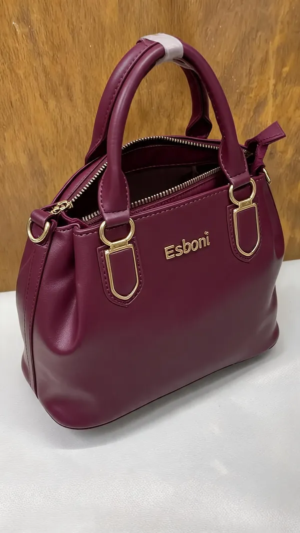 Maroon_Pu_Leather_Structured_Handbag_For_Women