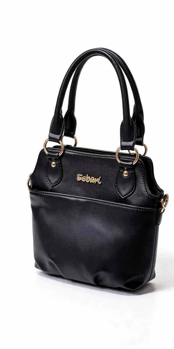 Black_Pu_Leather_Tote_Bag_For_Women