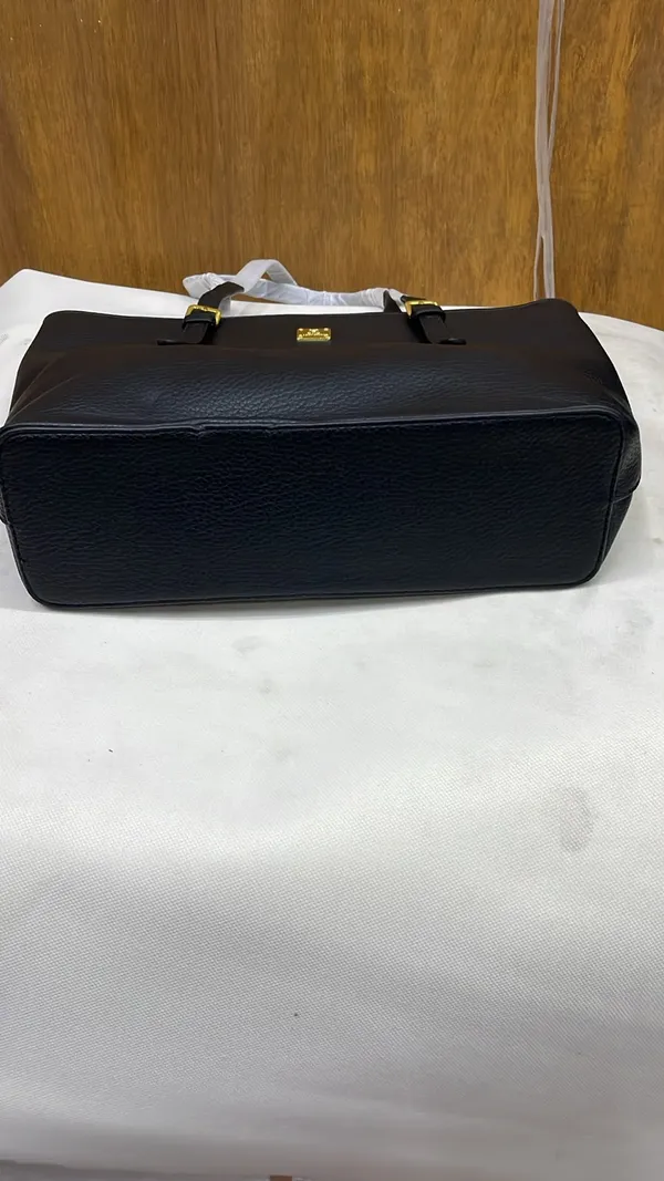 Black_Pu_Leather_Textured_Tote_Bag_For_Women