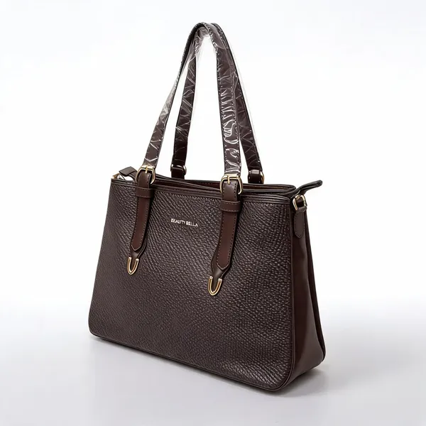 Brown_Pu_Leather_Structured_Tote_Bag_For_Women