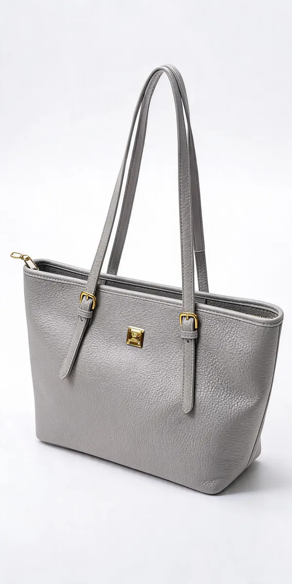 Grey_Pu_Leather_Textured_Tote_Bag_For_Women