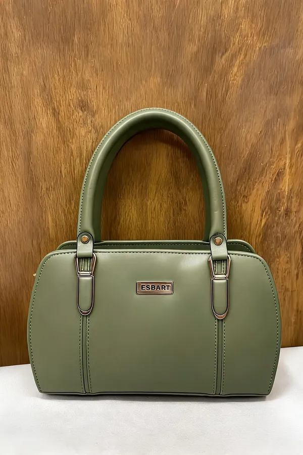 Olive_Green_Pu_Leather_Structured_Handbag_For_Women