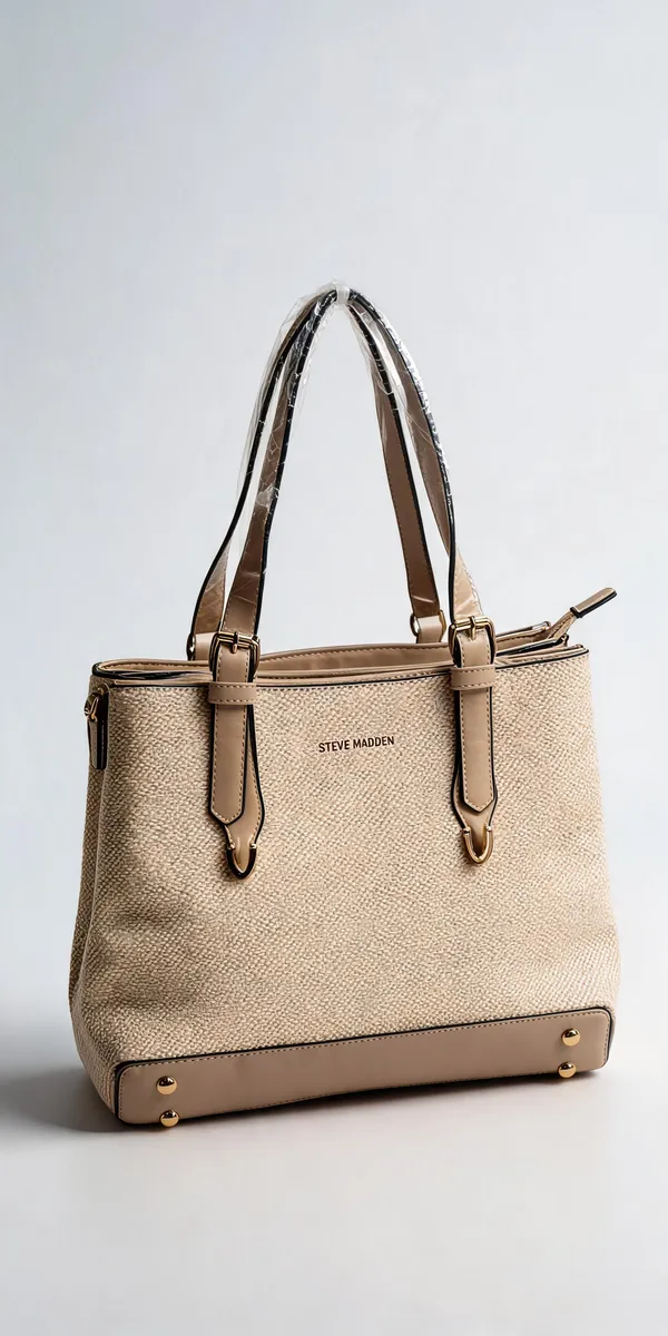 Beige_Pu_Leather_Textured_Tote_Bag_For_Women