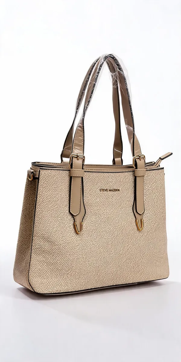 Beige_Pu_Leather_Textured_Tote_Bag_For_Women