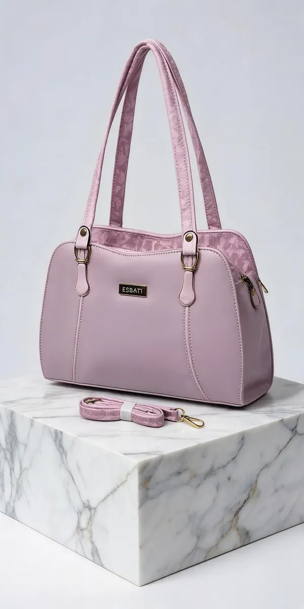 Pink_Pu_Leather_Tote_Bag_For_Women