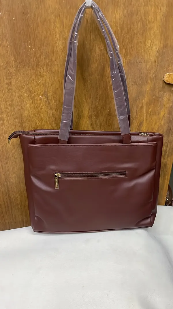 Maroon_Pu_Leather_Tote_Bag_For_Women