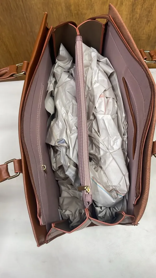 Brown_Pu_Leather_Structured_Tote_Bag_For_Women