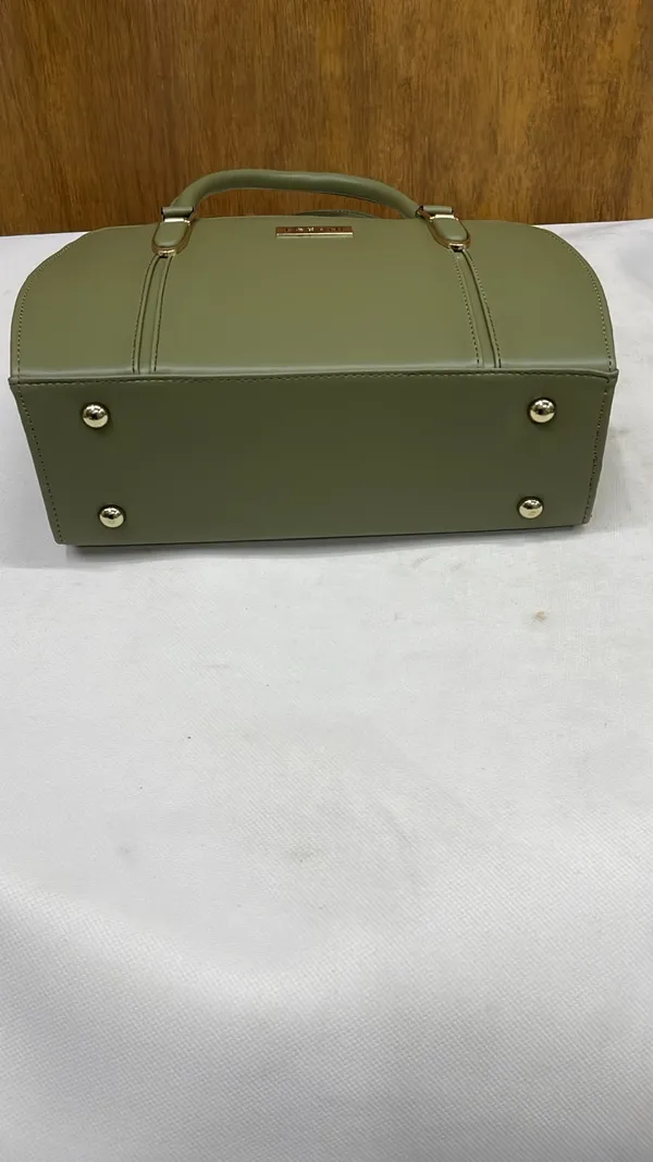 Olive_Green_Pu_Leather_Structured_Handbag_For_Women