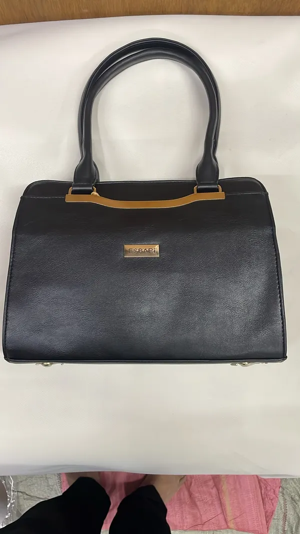 Black_Pu_Leather_Structured_Handbag_For_Women
