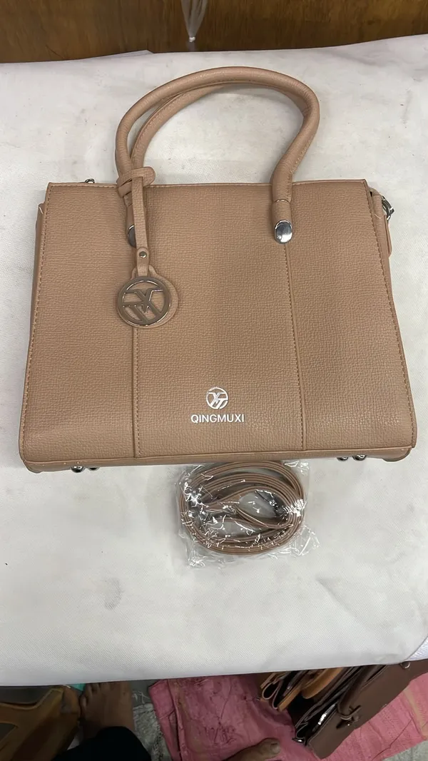Beige_Pu_Leather_Textured_Structured_Handbag_For_Women